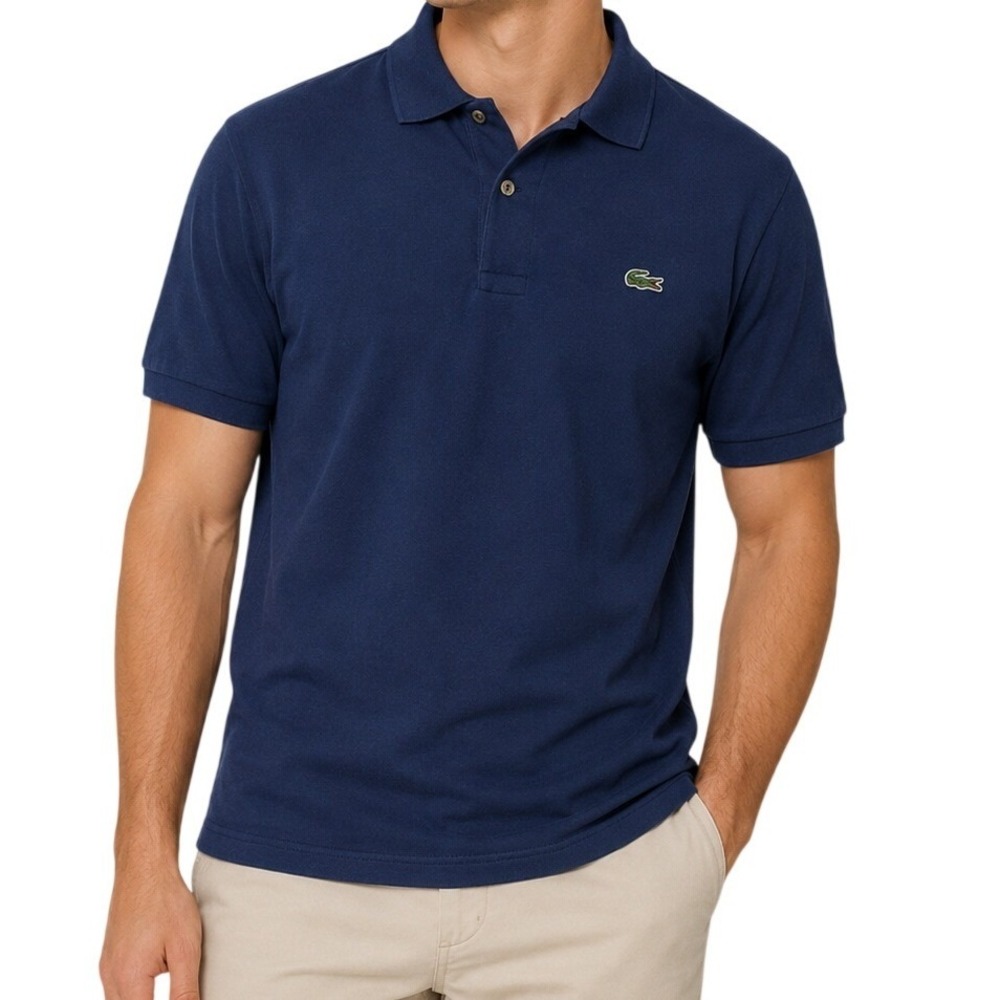 Lacoste Navy Blue Classic Fit Polo Shirt Men's XL